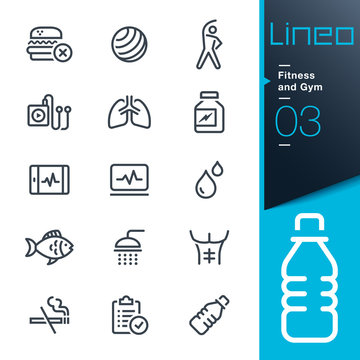 Lineo - Fitness and Gym line icons