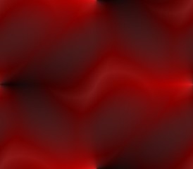 On a dark background of orange and red stripes with circles and lines, dots and spots with blots, blur and bright
