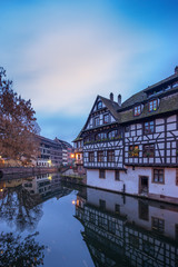 Fototapeta na wymiar Strasbourg Alsace Petite France at sunrise