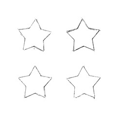 Handgezeichnete Sterne Vektor