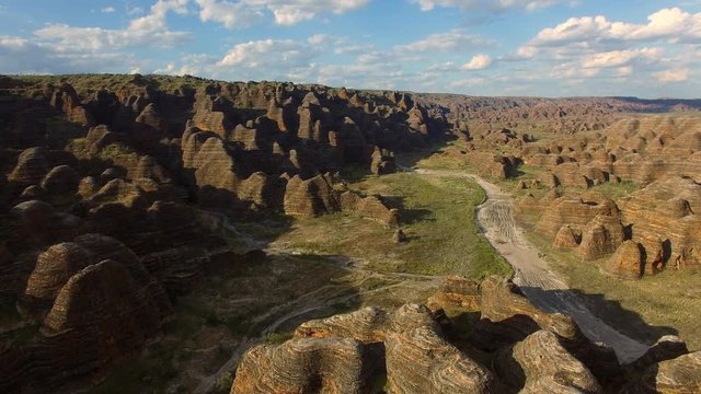 Purnululu from the drone, Australia