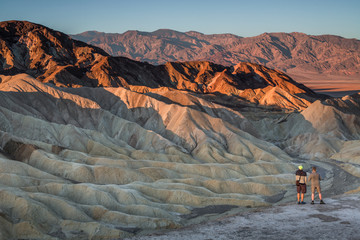 Fototapeta premium The Colorful Ridges Of Zabriskie Point, Death Valley National Pa