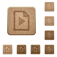 Playlist wooden buttons