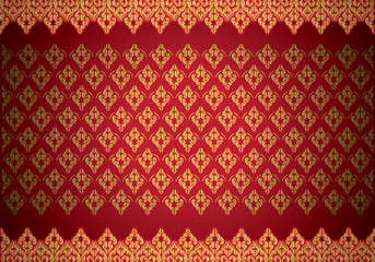 Asian traditional art Design Vector, Thai traditional design, thai background