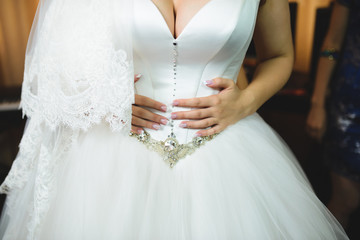 Crystal Corset on Bride