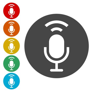 Microphone vector icon 