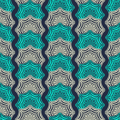 Ethnic floral seamless pattern