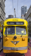 Fototapeta na wymiar tram in San Francisco