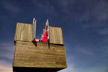 Kielder Observatory with the stars