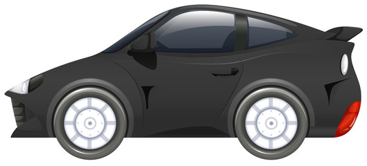 Sport car in black color