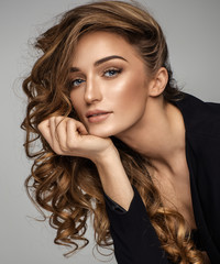Fashion portrait of beautiful female model © kiuikson