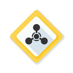 Chemical hazard sign