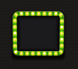 Vector modern retro billboard background