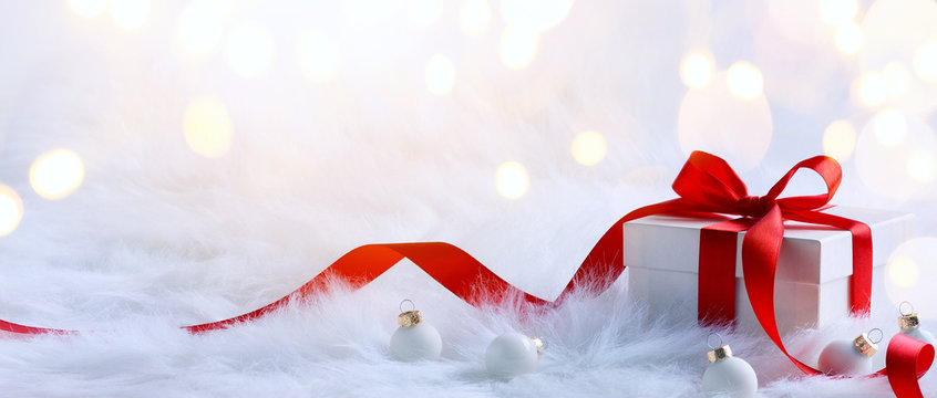 Christmas holidays composition on light background with copy spa