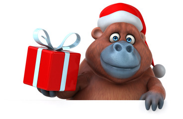 Fun Orangutan - 3D Illustration