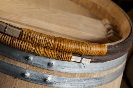 Toasting An Oak Barrel