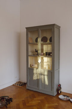 an antique closet in a house in amsterdam