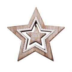 Christmas decoration wooden star