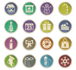 christmas icon set