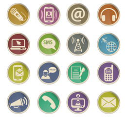 communication icon set