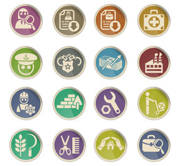 job search icon set