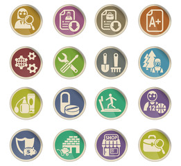 job search icon set