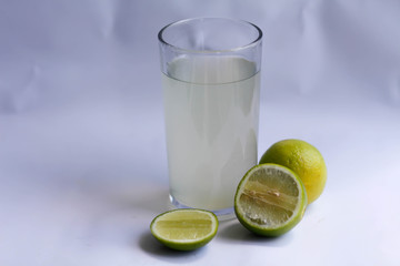 Detox water with lemon