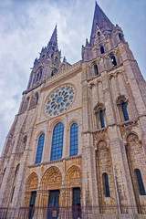 Fototapeta na wymiar Cathedral of Our Lady of Chartres Centre Val de Loire