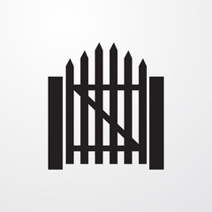 gate icon illustration
