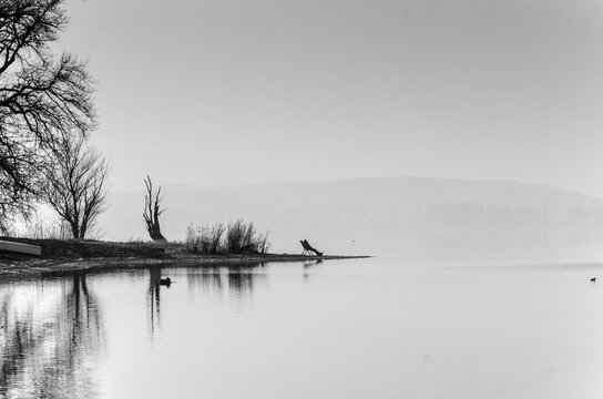 Mann im Nebel 