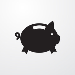 piggy bank icon illustration