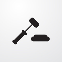 auction hummer icon illustration