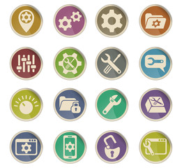 settings icon set