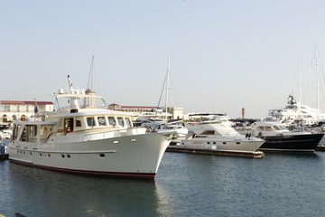 Fototapeta premium yacht boat sea ship boats ships sochi
