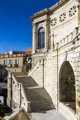 Cagliari:architettura esterna del Bastione di Saint Remy, nel quartiere castello - Sardegna