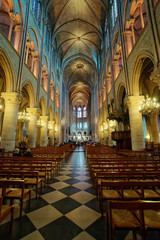 Fototapeta na wymiar Interior of Sainte-Chapelle Paris