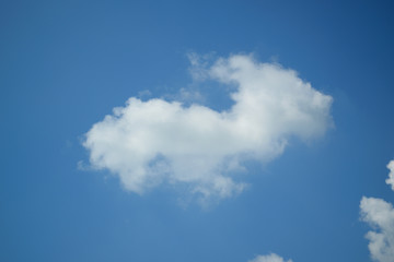 Clouds on blue sky