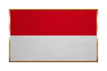 Flag of Indonesia, Monaco, Hesse, golden frame