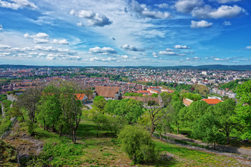 Obraz premium Old city at Besancon in Bourgogne Franche Comte in France