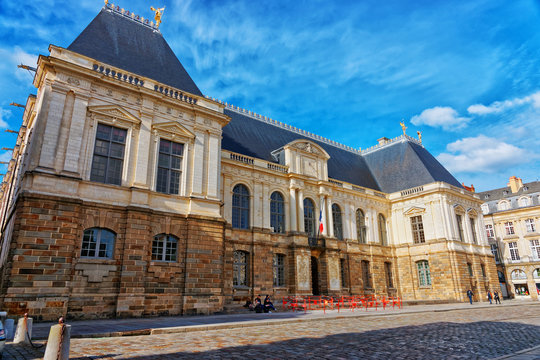 Parliament of Brittany region in Rennes in France