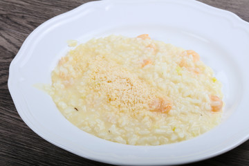 Risotto with prawn