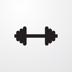 barbell icon illustration