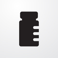 bottle for fitness icon illustration