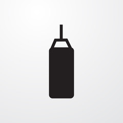 boxing bag icon illustration