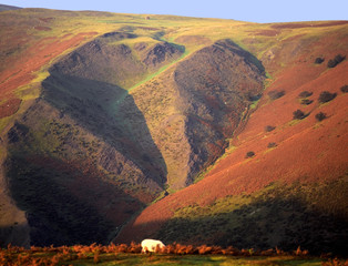 long mynd hills shropshire england uk