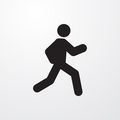 Fototapeta na wymiar running man icon illustration