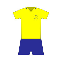 Football kit. template. set