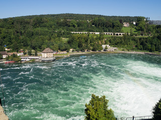 Fototapeta premium cataratas del Rhin en Suiza, verano de 2016 OLYMPUS DIGITAL CAMERA