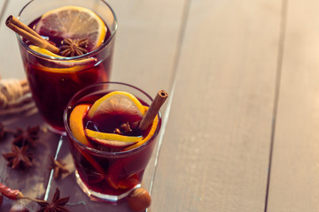 glass of mulled wine