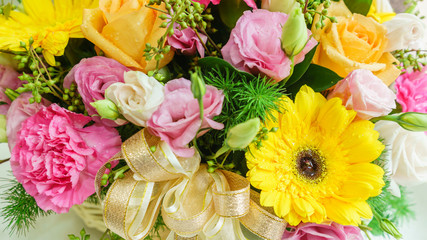 Bouquet of flowers , selective focus